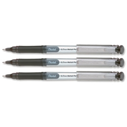 pentel Energel Metal Point Pen Black Ref BL17-A