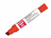 Pentel M180 jumbo red permanent chisel marker,