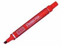 Pentel N60 chisel tip permanent red marker with