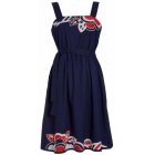 People Tree Applique Sun Dress - Cobalt