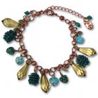 People Tree Charm Bracelet - blue/green