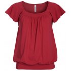 People Tree Pleat front Smock Top (Deep Pink)