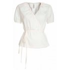 People Tree Poplin Wrap Blouse - White