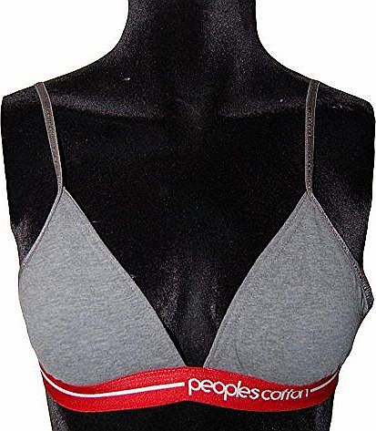 Peoples Cotton by Superdry Dark Marl Organic Athletic Bra (10 - Small)