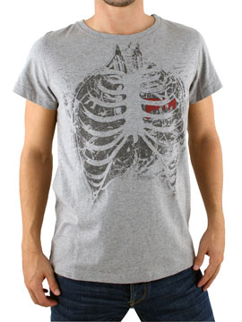 Grey Rib Cage T-Shirt