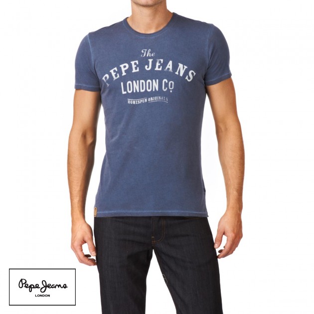 Pepe Jeans Mens Pepe Jeans Julian T-Shirt - Sailor