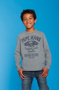 Jeans Skull Long Sleeve T-Shirt