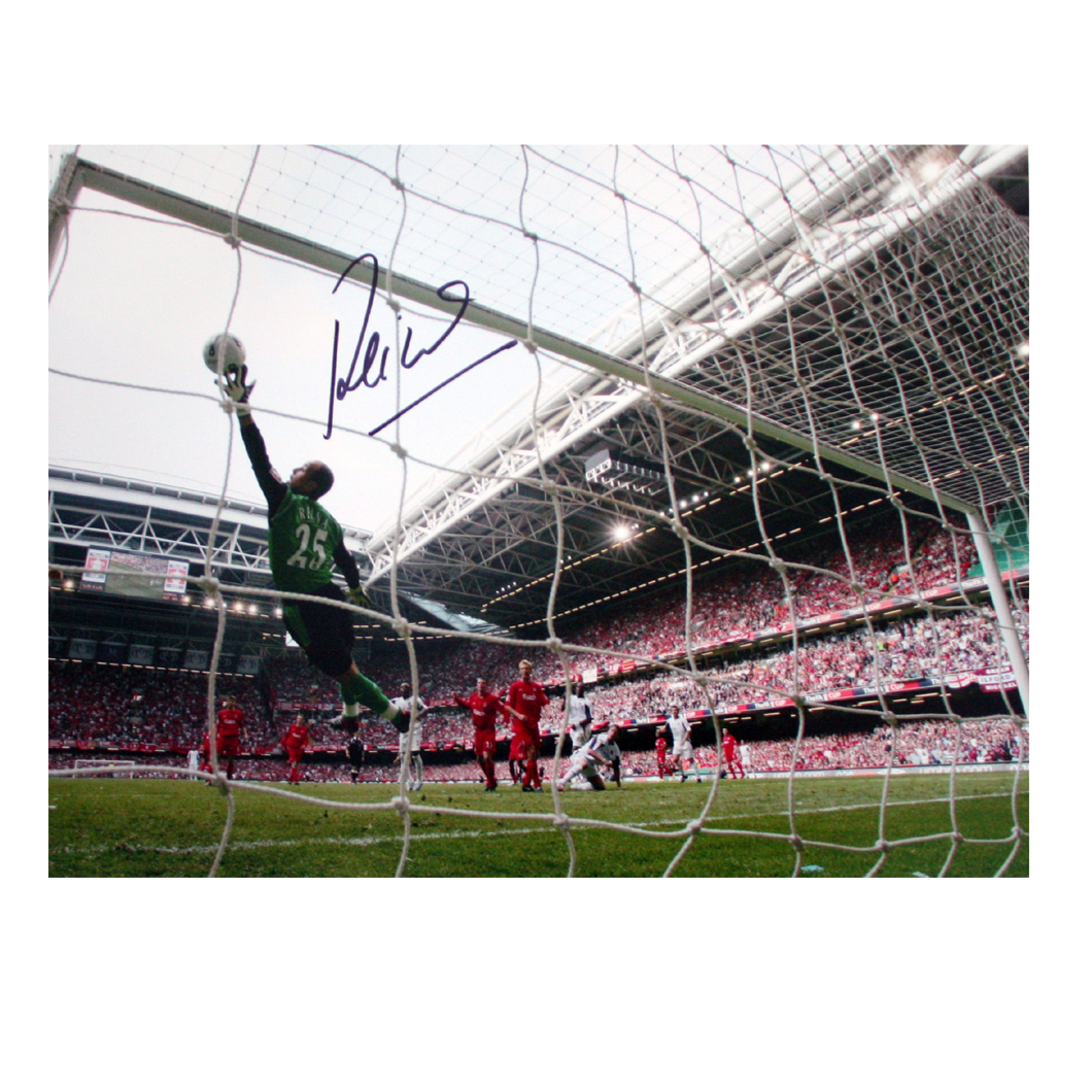 pepe Reina Signed Photo - Great Save in the 2006 FA Cup Final