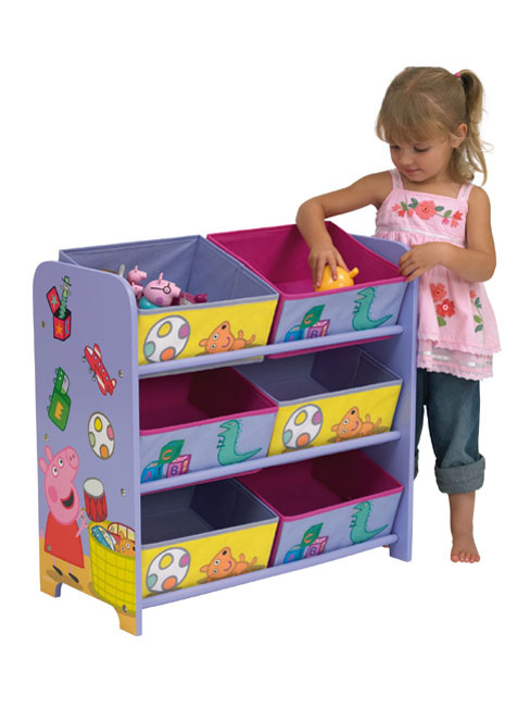 Peppa Pig 6 Bin Storage Unit