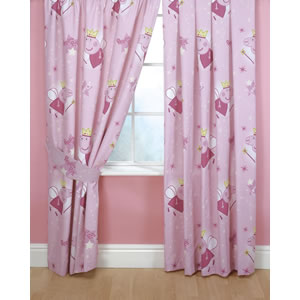 Peppa Pig Curtains - Stars (54 inch drop)
