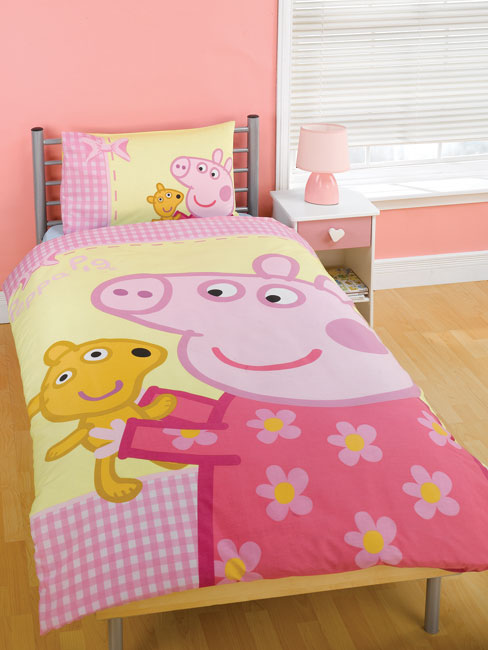 Peppa Pig Duvet Cover and Pillowcase Cuddles