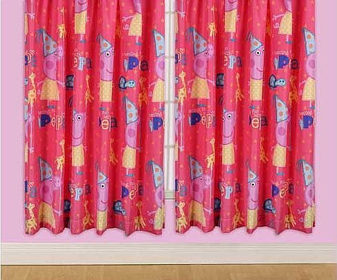 Peppa Pig Funfair Curtains - 167 x 137cm
