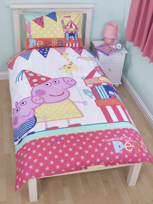Peppa Pig Funfair Duvet Cover & Pillowcase Set -