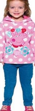 Peppa Pig Girls Fleece Hoodie - 2-3 Years