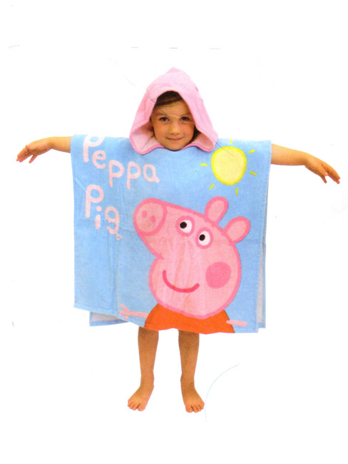 Peppa Pig Hodded Poncho Towel