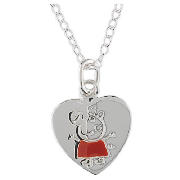 Peppa Pig Sterling Silver Heart Pendant