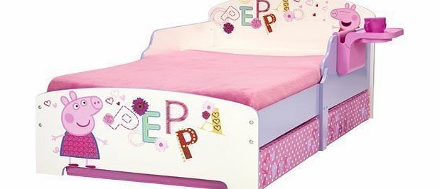 Peppa Pig Storytime Toddler Bed with Under Bed Storage and Bedside Table