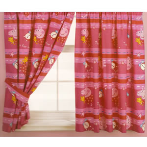 Peppa Pig Sweet Dreams Curtains (72 inch drop)