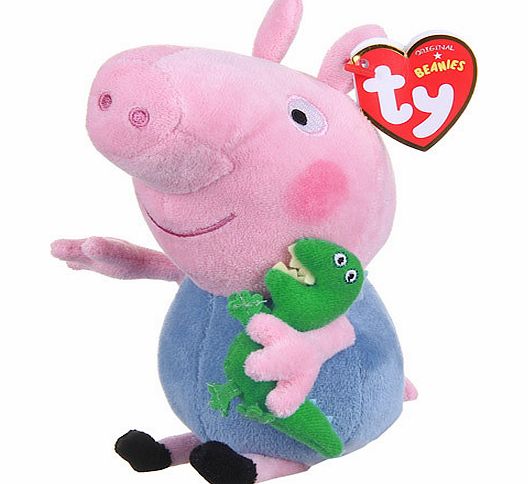 Peppa Pig TY Beanies Peppa Pig George Soft Toy
