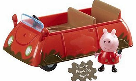 Peppa Pig Vehicle with Figure - Muddy Puddle Car