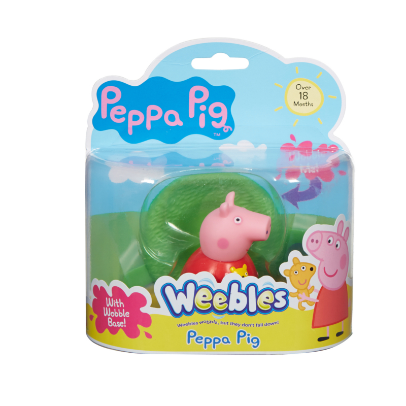Peppa Pig Weebles Figure and Base - Peppa