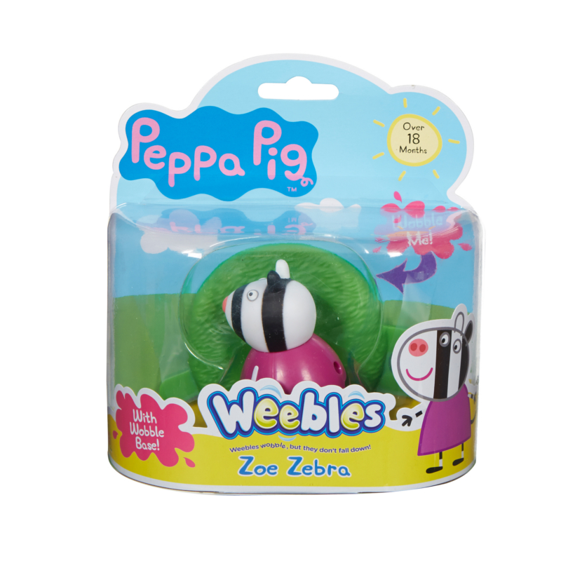 Peppa Pig Weebles Figure and Base - Zoe Zebra
