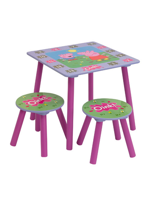Peppa Pig Wooden Table and Stools Set