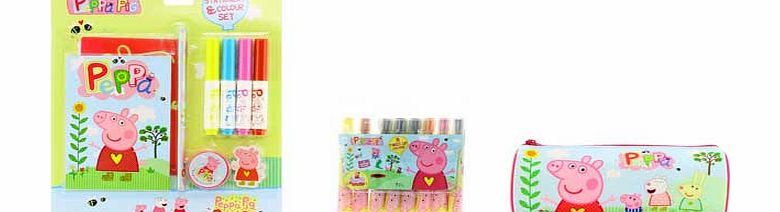 PeppaPig Peppa Pig Stationery and Colouring Set