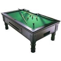 7ft Coin Operated Supreme &#39;Prince&#39; Pool Table Mahogany Finish