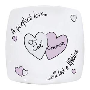 Perfect Love Civil Ceremony Plate