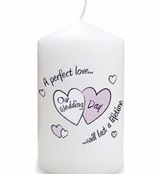 Love On Our Wedding Day Candle