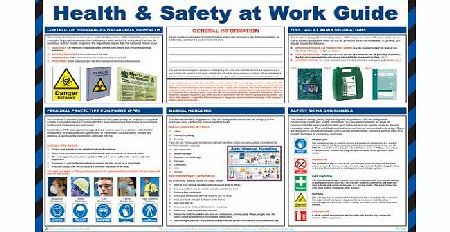Perfect Safety Signs First Aid Poster - Health and Safety At Work (Laminated Poster / 590x420mm)