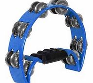 1/2 Moon Tambourine Blue