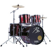 Performance Percussion PP300 Complete Drum Kit - Metallic Red