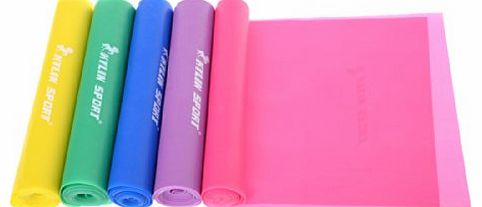 Performanze(TM) Yoga Pilates Rubber Stretch Resistance Exercise Fitness Band (Purple)