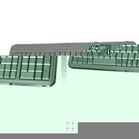 Perixx PERIBOARD 306EL Silver Illuminated Keyboard USB