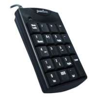 PERIPAD - 101U Keypad USB 19 Keys Slim Numeric Convenient Retractable Cable Black Elegant Design