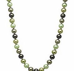 Perldor 0.6cm green Tahtitian pearl necklace