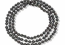 Perldor 0.6cm grey Tahitian pearl necklace