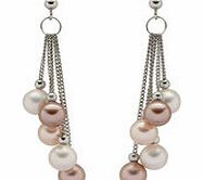 Perldor 0.6cm pink South Sea pearl earrings