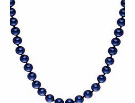 Perldor 0.8cm blue Tahitian pearl necklace