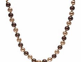 Perldor 0.8cm brown Tahitian pearl necklace