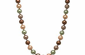 Perldor 0.8cm copper Tahitian pearl necklace