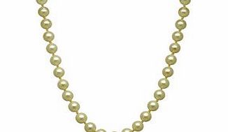 Perldor 0.8cm yellow South Sea pearl necklace