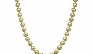 0.8cm yellow South Sea pearl necklace
