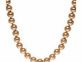 Perldor 1cm copper Tahitian pearl necklace