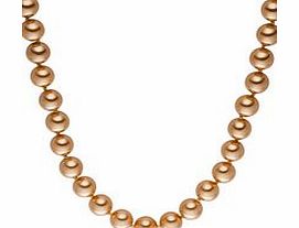 1cm copper Tahitian pearl necklace