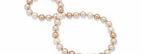 Perldor 1cm silver Tahitian pearl necklace