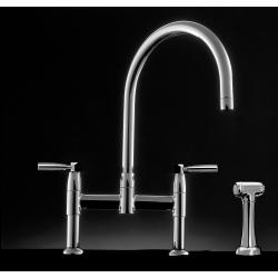 Perrin and Rowe 4273NI Contemporary Collection Two Hole Mixer Tap with Rinse Option