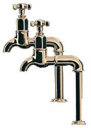 Perrin and Rowe 4328PF Traditional collection Mayan Bibcock Taps Wall Mounted
